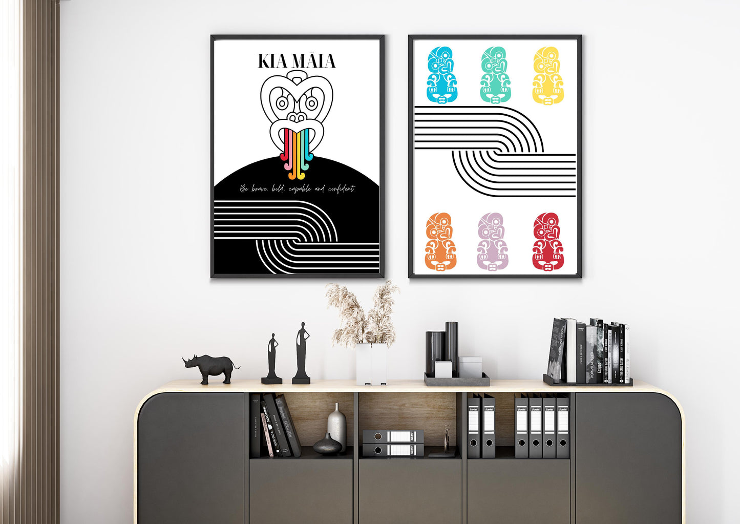 Rainbow Taniwha Digital print Download