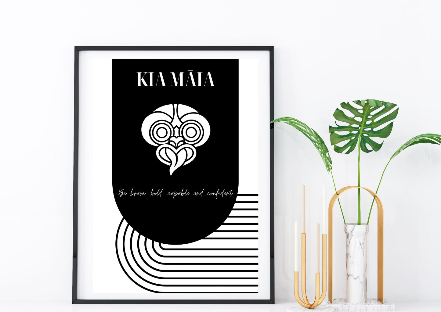 Kia Māia Taniwha Digital Print Download