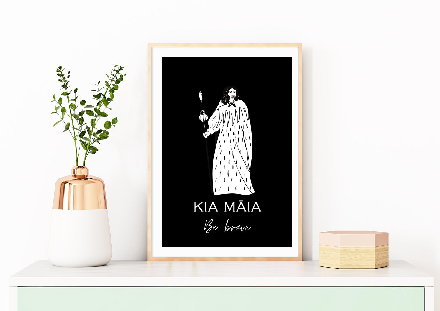 Kia Māia Wahine Digital print Download